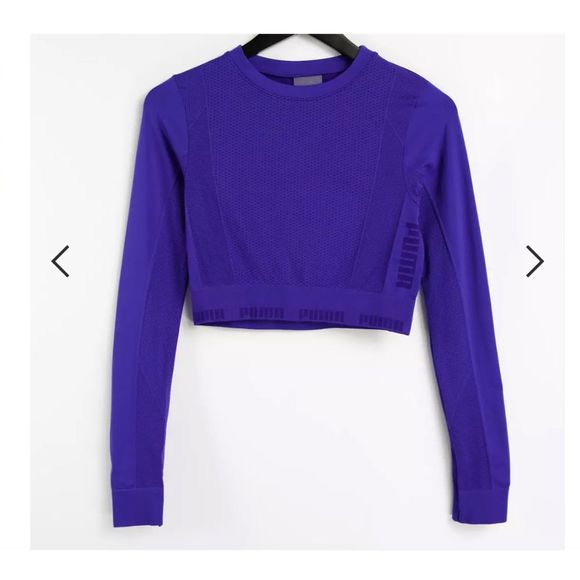 Puma Tops - Puma Training Evoknit seamless long sleeve crop top